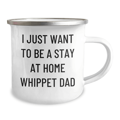 Whippet Dog Lovers Funny Quote Gifts from Men to Whippet Dad Camping Mug, Perfect Father's Day Unique Gifts for Whippet Dog Owners - The Buy Boom