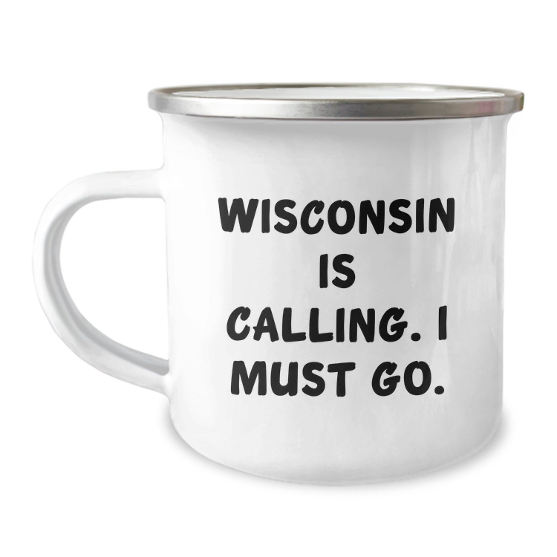 Wisconsin Adventure Gifts from Friends for Birthday - 'Wisconsin Is Calling. I Must Go.' Funny Camping Mug - The Buy Boom