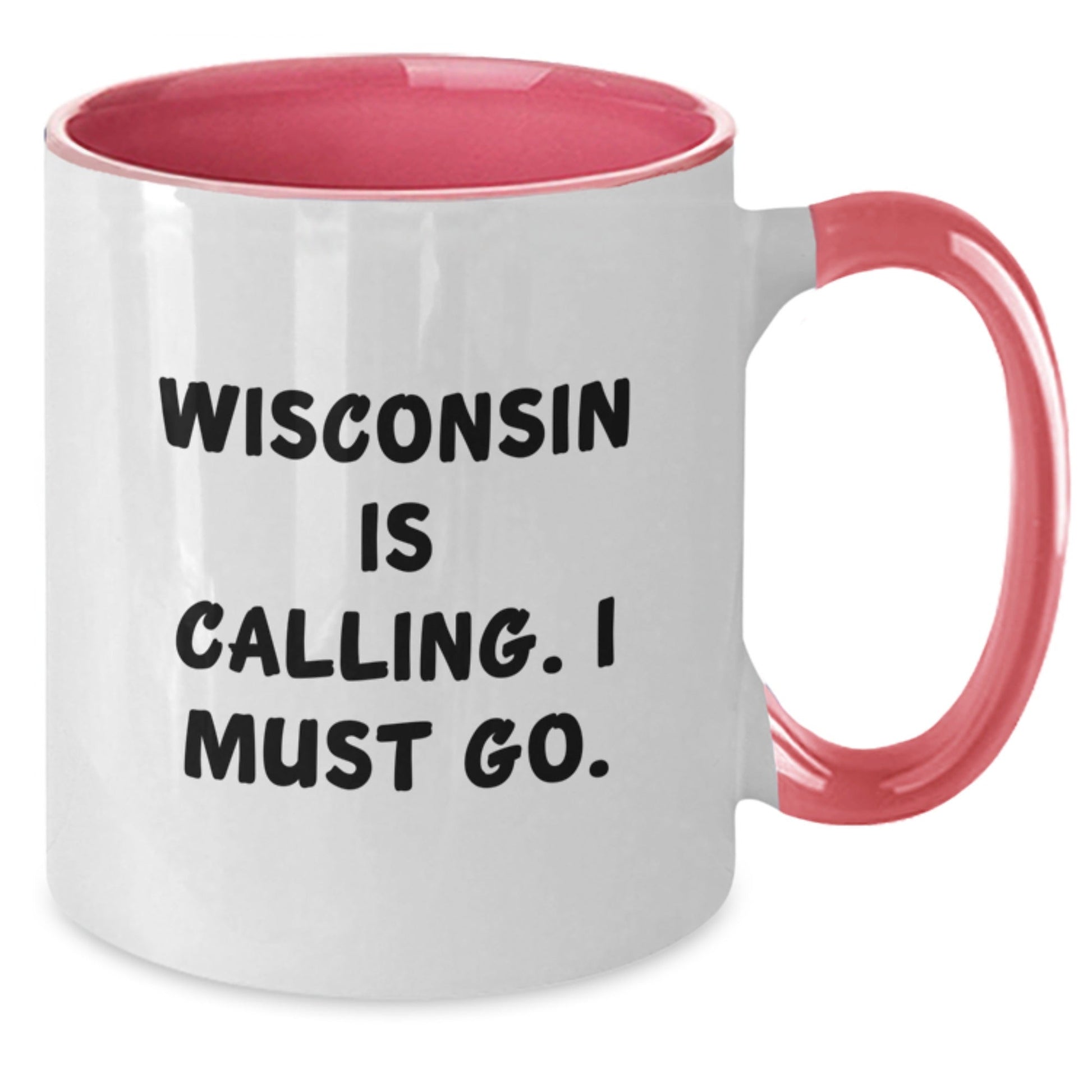 Wisconsin Gifts for Men and Women - Funny Quote Two Tone Coffee Mug, Gifts from Friends and Family for Birthday - The Buy Boom