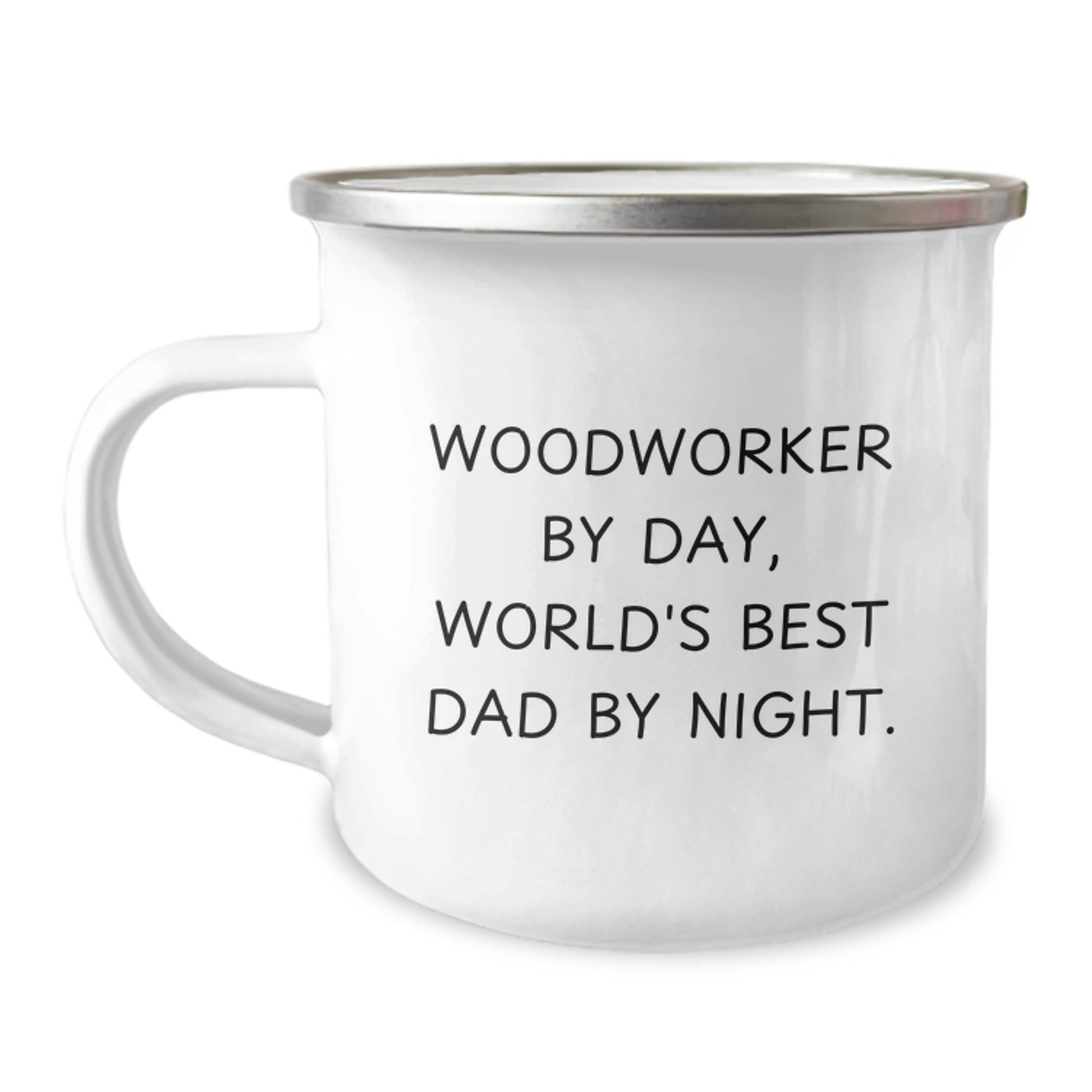 Woodworker Gifts, Funny Quote, Camping Mug - 'Woodworker By Day, World's Best Dad By Night.' for Birthday - Gifts from Men to Woodworker - The Buy Boom