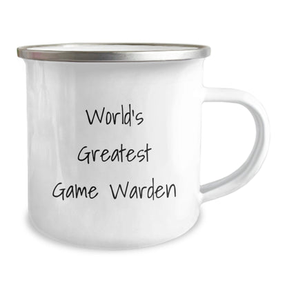 World's Greatest Game Warden Funny Gift for Birthday, Game Warden Mug, Unique Camping Mug Gifts from Friends to Game Warden, World's Greatest Game Warden Quote - The Buy Boom